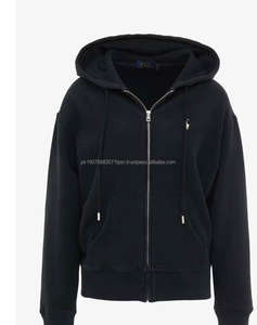 Sweat-shirt à capuche personnalisé pour femme, sweat-shirt polo en coton molletonné, anti-boulochage, respirant, pour femme - Product Image 1