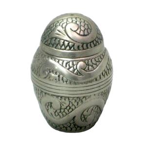 Fabricante de urnas de recuerdos de aspecto real de lujo Precios baratos Urnas de cenizas de recuerdo Artesanías indias de urnas funerarias de recuerdo de latón - Product Image 1