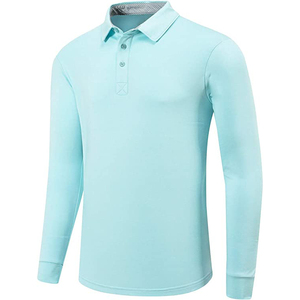 Camisas de Golf Personalizadas para Hombre, con Logotipo Bordado e Impresión Sólida, 100% Algodón de Alta Calidad, Secado Rápido - Product Image 3