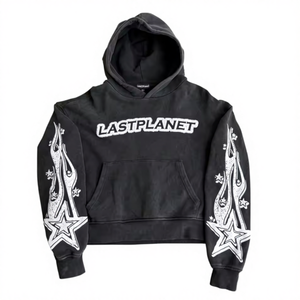 Sudadera con Capucha Personalizada para Hombre, Estilo Vintage, 450GSM, Algodón, Lavado a la Piedra, Oversize, Estilo Urbano, con Efecto Desgastado - Product Image 5