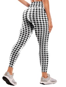 Custom Wholesale Womens High Quality Hip Lifting Wide Leg Yoga Pants Stretchy <b>Slim</b> Fit Gym Fitness Sublimation <b>Leggings</b> - Product Image 4