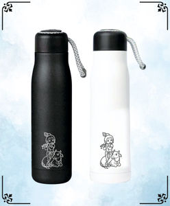 Bouteille d'eau de luxe personnalisée avec impression dévotionnelle Krishna Radha, en acier inoxydable, cadeau - Product Image 4