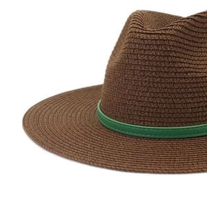 Chapeau de paille tendance pour femme, à large bord, léger, respirant, protection solaire pour l'été et la plage, qualité supérieure - Product Image 4