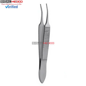 Pinzas Iris 1x2 con Dientes Curvos de 3 Pulgadas, Instrumentos Oftálmicos de Microcirugía, Pinzas Quirúrgicas de Precisión de Acero Inoxidable Delicado - Product Image 6