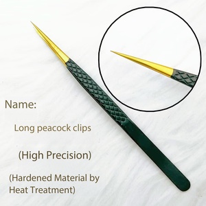 Pinces professionnelles pour extensions de cils, pointes en acier inoxydable, précision, durabilité, prise parfaite, longueur 10 mm, cils de 0,03 mm - Product Image 3