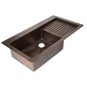 <b>Kitchen</b> <b>Fitting</b> Solid Copper Sink Copper Antique Shiny Design Metal Sink Square Decorative Hand Wash Basin Sink Hot Arrival - Product Image 1