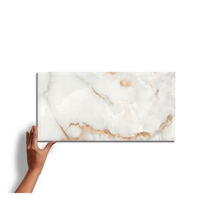 Azulejo de Pared Cerámico Verde Ónix Brillante con Efecto Nube 300x600mm Aspecto Mármol 30x60cm para Baño Cocina Revestimiento Interior Calidad Exportación - Product Image 4