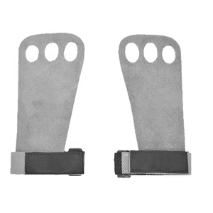 Gymnastic Grips 3 Hole Suede Leather Palm Support <b>Bar</b> Exercises Workout Protector Personalized Manufacturer - Product Image 2