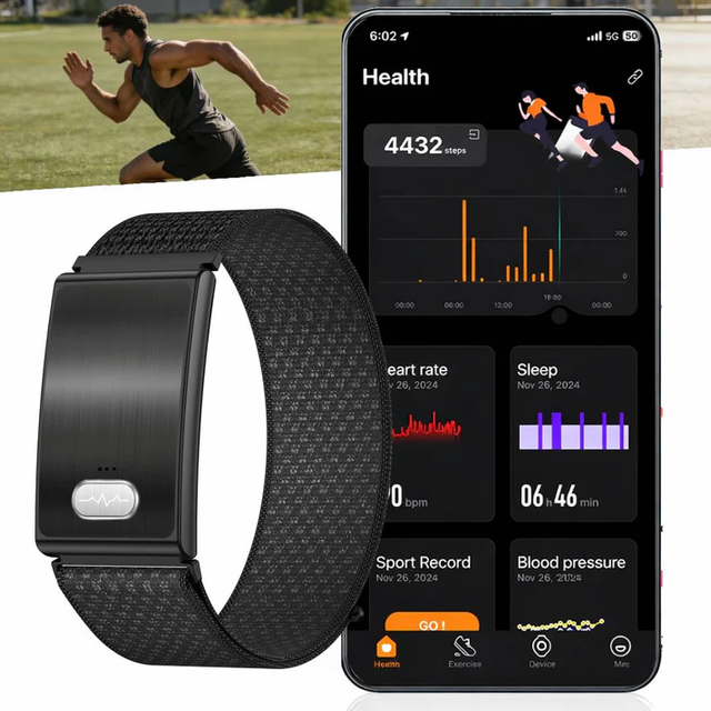 ETQ15 Screenless Sleep Tracker Band ECG HRV SpO2 Heart Rate BP Stress Temp IP68 188 Sport Modes OEM ODM Fashion