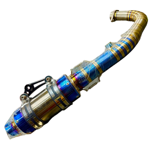 KAO Rainbow Titanium Alloy Motorcycle Exhaust Pipe Taiwan OEM Manufacturer - Product Image 3