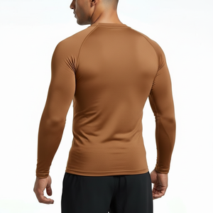 เสื้อกีฬาผู้ชายแขนยาวแบบรัดรูป แห้งเร็ว สำหรับออกกำลังกาย ขายส่ง - Product Image 2