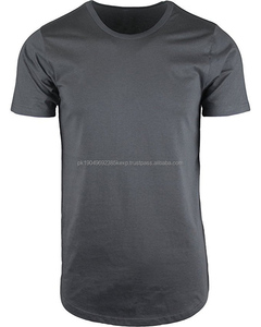 T-shirts à queue tombante t-shirt à fond rond 100% coton chemises hip-hop hipster pour hommes vente en gros - Product Image 4