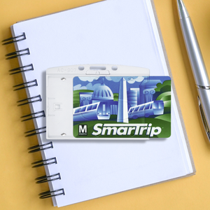 Office ID Card Name Tag Horizontal Hard <b>Plastic</b> Badge Holders - Product Image 4