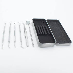 Dental Scaler Set 3Pcs Manual Knurled Grip Silver Metal <b>Teeth</b> <b>Cleaning</b> Instrument Class I Surgical <b>Tool</b> Shuja Surgico - Product Image 5