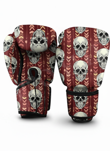 Guantes de Boxeo con Diseño de Calavera Serigrafiados al por Mayor, Guantes Profesionales para Entrenamiento de Muay Thai, MMA, Sparring, Fitness y Gimnasio - Product Image 3