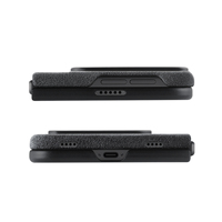 Étui de luxe en Alcantara pour iPhone DUO, housse de protection magnétique pliable