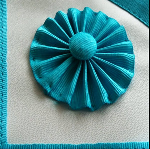 Tablier Maçonnique - Rite Français Brodé à la Main en Cuir Véritable à Coudre Personnalisé 3D Écologique Forme Triangulaire Simple Maçonnique M B - Product Image 6
