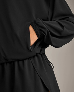 Top Selling Custom Logo Black <b>Women</b> <b>Jacket</b> & Pant Four-Way Stretch <b>Women</b> Tracksuits <b>Lightweight</b> Sweat-Wicking <b>Womens</b> Jogging Set - Product Image 6