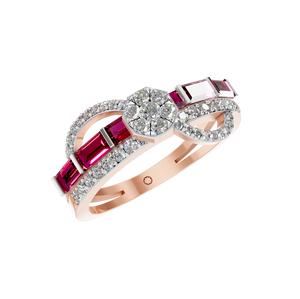 Bague élégante pour femme en or 14K 18K rubis certifié IGI cadeau de mariage de luxe classique bon marché prix en vrac acheter en gros personnalisé OEM ODM - Product Image 1