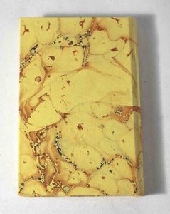Wholesale Handmade Cotton Paper Wood Hardcover Notebook Yellow Marble Design Recycled Free Acid - Product Image 4