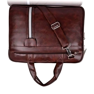 Unisex Genuine Leather Luxury Eco-Friendly Durable Messenger Bag Vintage Laptop <b>Briefcase</b> Office Shoulder Bag for Business - Product Image 3
