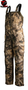 Salopette de chasse pour hommes, camouflage de zone humide, avec fermeture éclair centrale intégrale sur le devant, panneau de poitrine haute et poches latérales sur les cuisses - Product Image 2