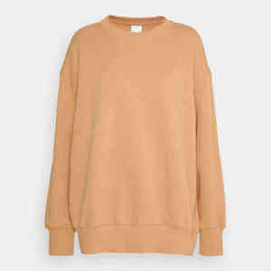 Sudadera Oversize de Cuello Redondo para Mujer, Invierno, Casual, Manga Larga, con Impresión de Logotipo Personalizado, Corte Holgado, Estilo Urbano - Product Image 1