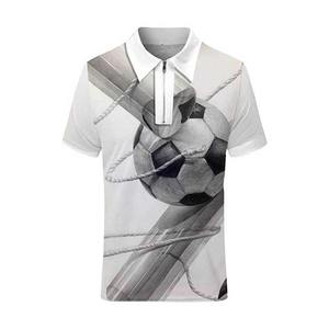 Camisetas Polo para Hombre, Cuello Camisero con Cierre, Manga Corta, Estampado Floral Sublimado, Corte Regular, Transpirables, para Gimnasio - Product Image 3