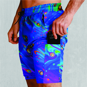 Men's Quick Dry Breathable <b>Canvas</b> Solid Elastic Waist Casual Shorts - Product Image 6