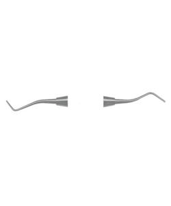 เครื่องมืออุดฟันอะมัลกัมแบบสองหัว ขนาด 0.7 มม. x 1 มม. ทำจากสแตนเลสสตีล - Product Image 1