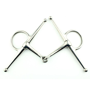 Bocado Doble Premium para Caballo de Latón y Acero Inoxidable para Salto Ecuestre, Establos y Eventos Ecuestres - Product Image 1