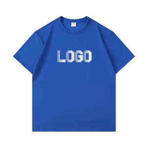 Camiseta de algodón grueso para hombre al por mayor – Camiseta lisa lavada de cuello redondo extragrande |   Personalizable - Product Image 5