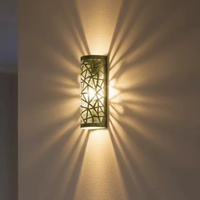 Luminaire mural multifonctionnel de luxe fait main en fer forgé Art Déco 2026, idéal pour la décoration intérieure et comme cadeau islamique