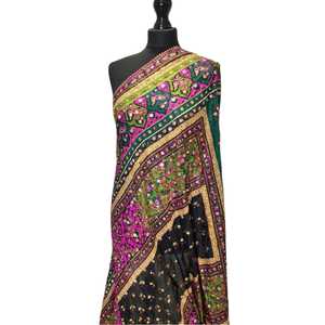 Premium Mirror Design <b>Shawls</b> Traditional Scarves <b>Shawls</b> & Hijab Stylish Handmade Embellished Wrap for <b>Women</b> Festive Clothing - Product Image 1