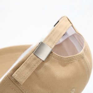 Casquette de baseball unie vierge en gros, profil bas, 6 panneaux, en sergé de coton, non structurée, style Dad Hat - Product Image 6