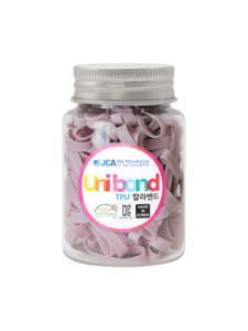 Bandes élastiques pour cheveux en TPU fabriquées en Corée, personnalisées OEM ODM, dans une bouteille en plastique, non toxiques, élastiques, certifiées OEKO-TEX - Product Image 1