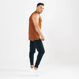 Men's Hip Hop Hoody Tank Top ODM Custom Graphic Print Cotton Polyester Sleeveless Streetwear Gym Tee Summer Fashion 2025 - Product Image 5
