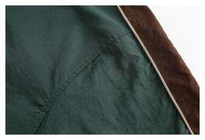 Veste de survêtement unisexe à blocs de couleur, fermeture éclair intégrale, col montant, style sportif, pour l'automne, en polyester, coupe classique - Product Image 6