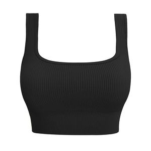 Custom Design Manufacturer's Women's Sports Fitness Bra Seamless Knitted Breathable Front Reversible Eco-Friendly Shockproof Bra - Product Image 6