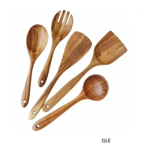 Solid Wood Wooden Serving Spoon 10ml Party Use Durable Eco-Friendly Kitchen <b>Tool</b> for Stirring Mixing Rice Curry Soup Sauce - Product Image 1