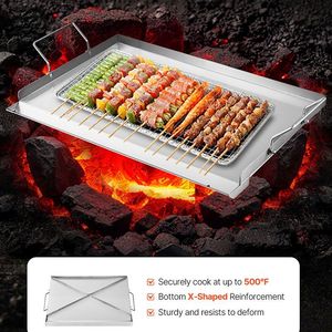 Portable Family Grill Griddle with Handle for <b>Camping</b> and Parties - Product Image 4