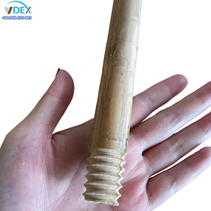 Venta al por mayor directa de fábrica: Fabricante de mangos de escoba de madera, palos de mopa de eucalipto pulidos y lisos, OEM ODM, tamaño personalizado, extremo roscado - Product Image 1