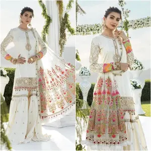 Pakistani Indian Wedding Dresses Embroidered Collection Party Wear Latest Style Clothes Selling Hot Selling 2021