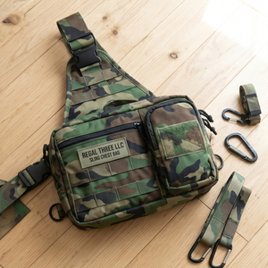Bolso Bandolera Regal Three Llc, Camuflaje, Lona Impermeable, Correa Única, Unisex - Product Image 1