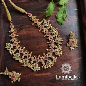 1 Gram Gold Fashion Necklace Set - Product Image 1