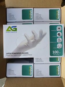 Luvas De Látex Descartáveis Malásia Guantes Látex Da Malásia Luvas Em Pó Duráveis - Product Image 2