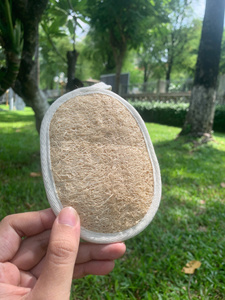 Éponge de bain en loofah naturelle très vendue, écologique, biodégradable, exfoliant corporel de haute qualité - Product Image 3