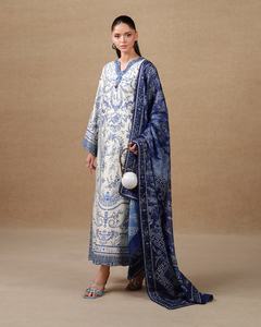 Robes décontractées pakistanaises et indiennes de qualité supérieure pour femmes, Nouveautés 2026, Salwar Kameez en tissu Lawn, ODM 2011 - Product Image 2