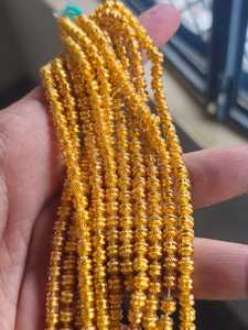 ลูกปัดแก้วสีทองขนาด 4 มม. ลูกปัดกลมเงาสำหรับทำเครื่องประดับ สร้อยข้อมือ สร้อยคอ งานปัก งานฝีมือ ขายส่ง - Product Image 2