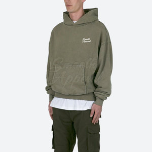 Sudaderas con Capucha para Hombre, Lavado Ácido, 100% Algodón, Ropa Casual de Invierno, Alta Calidad, Estilo Desgastado, Moda Urbana Moderna - Product Image 2